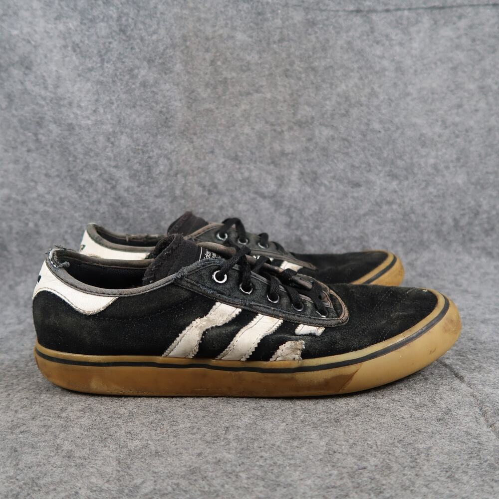 Adidas Shoes Mens 8 Skateboarding Sneakers Black White Lace Up Sport Casual